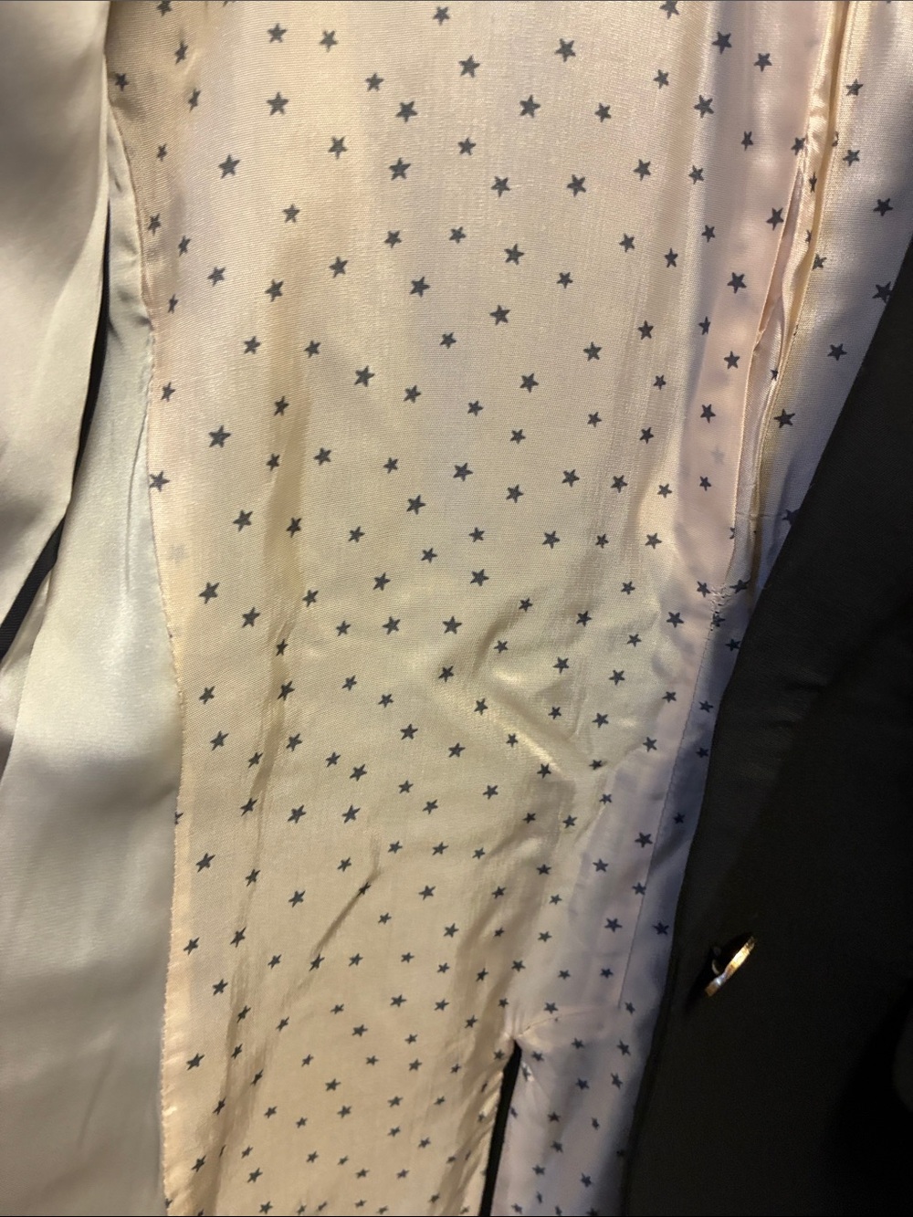 Zara black one button blazer with gathered shoulders- freshly dry cleaned - Picture 8 of 15